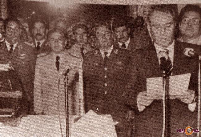 El nuevo presidente Pereda Asbún, mensaje a la nación en 1978.